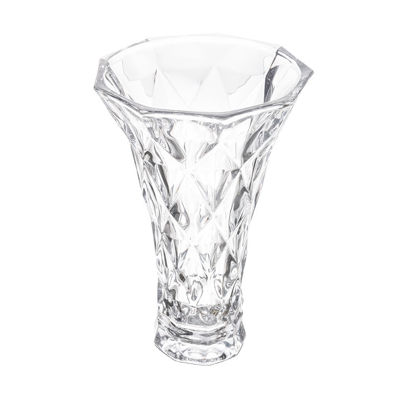 Vaso de Vidro Diamond 13x20cm
