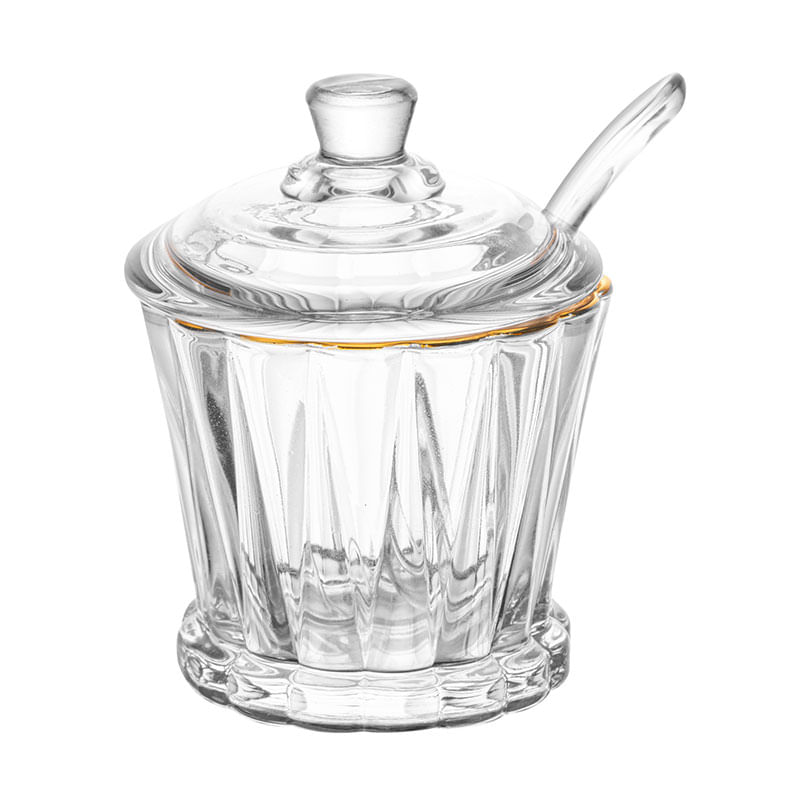 Açucareiro de Cristal com Tampa 210ml