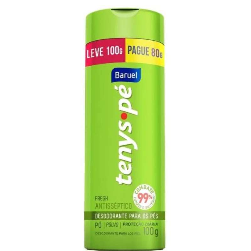 Talco para os Pés Tenys Pé Baruel Fresh Leve 100g Pague 80g