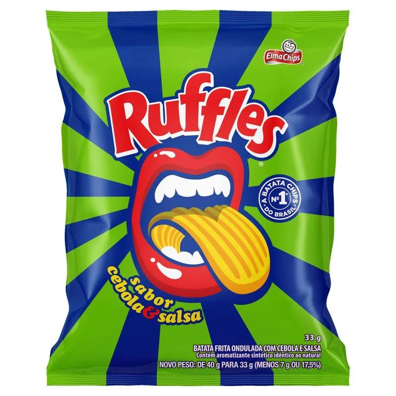 BATATA RUFFLES CEBOLA SALSA 33G