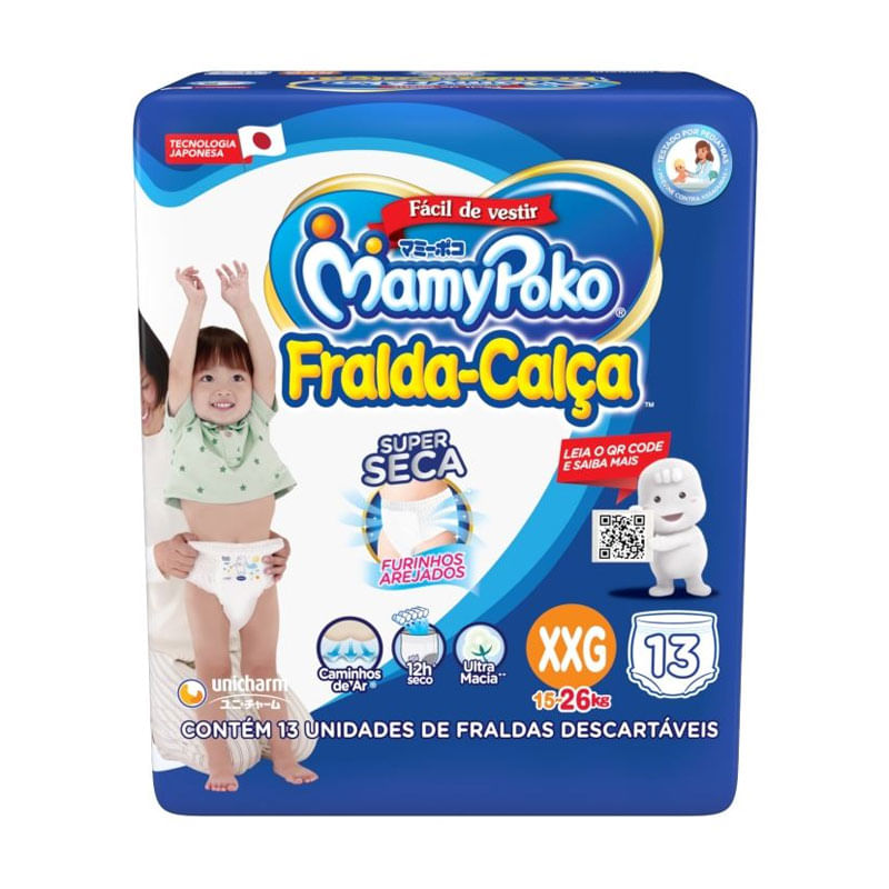 Fralda Mamypoko Calça Regular XXG 13un