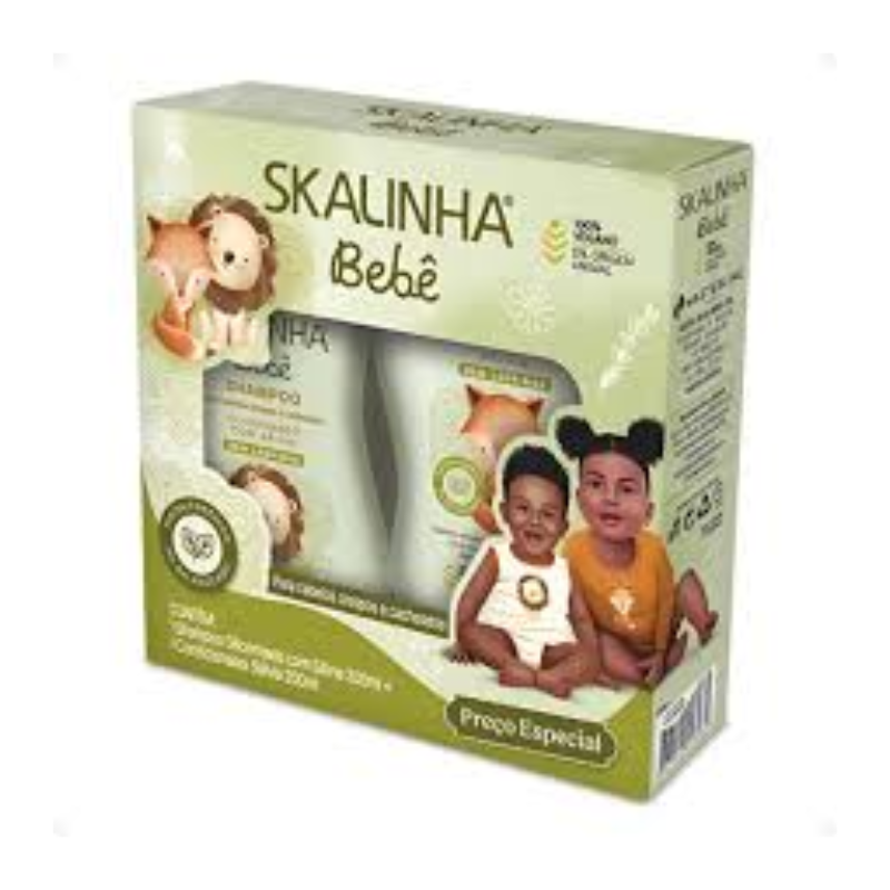 Kit Skalinha Bebê Sálvia Shamp+ Cond 2×200 ml
