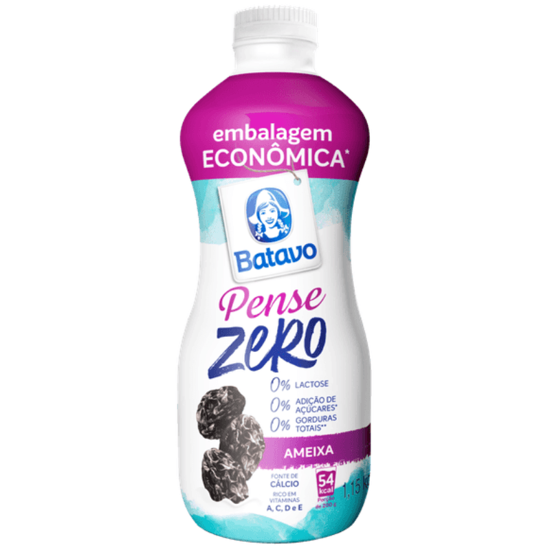 Iogurte Batavo Pense Zero Lactose Ameixa 1,150g