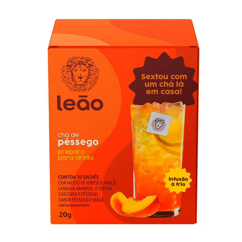 Chá Leão Pêssego Preparo para Drinks 20g