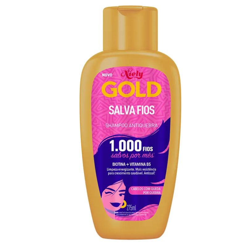 PACK SHAMPOO 275ML E CONDICIONADOR 175ML NIELY GOLD DETOX LIMAO