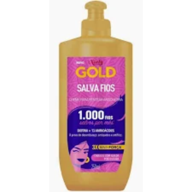 Creme De Pentear  Niely Gold 250ml  Salva Fios