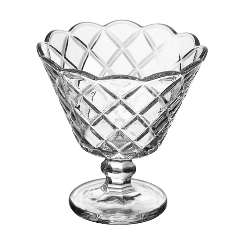 Taça para Sobremesa de Vidro Diamante 150ml