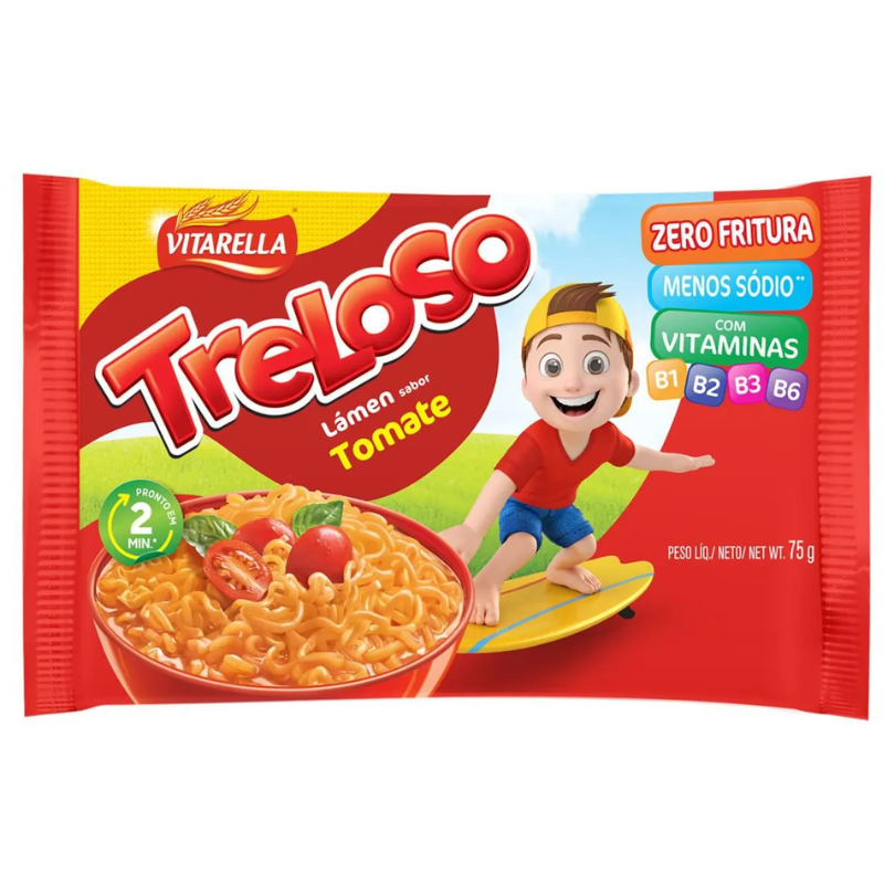 MACAR INST  TRELOSO N FRIT 75G TOMATE