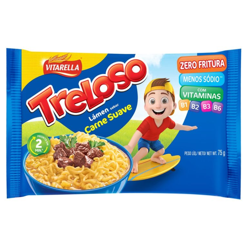 MACAR INST  TRELOSO N FRIT 74,3G CARNE