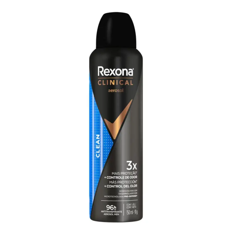 Desodorante  Aerosol Rexona Clinical Men Clean 150ml