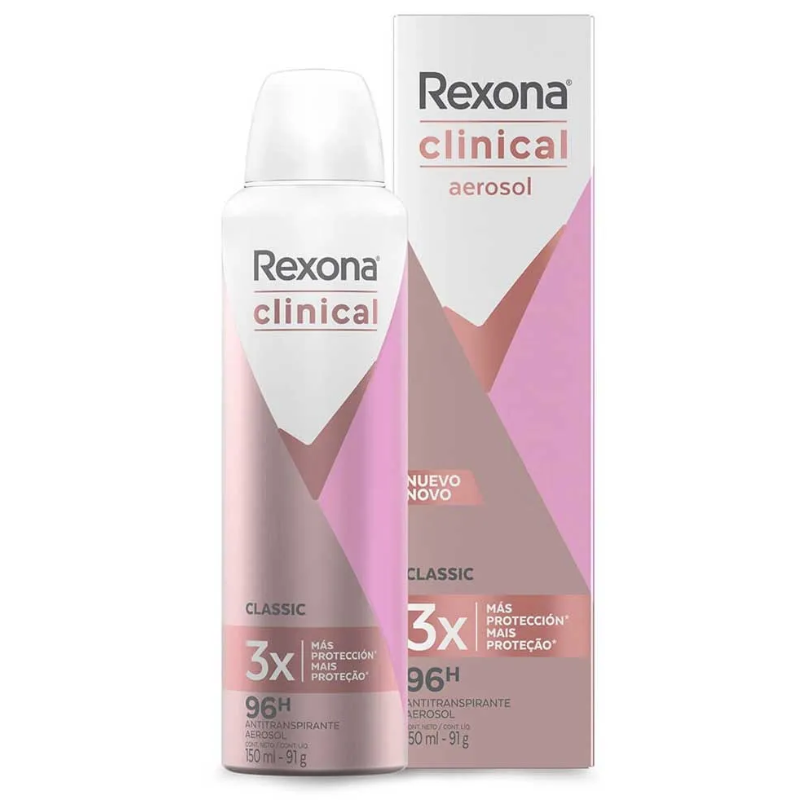Desodorante Aerosol Rexona Clinical Classic 150ml