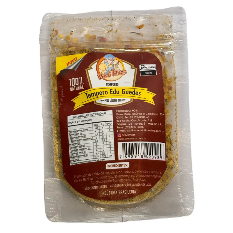 Tempero Edu Guedes Vovó Mazé 50 g