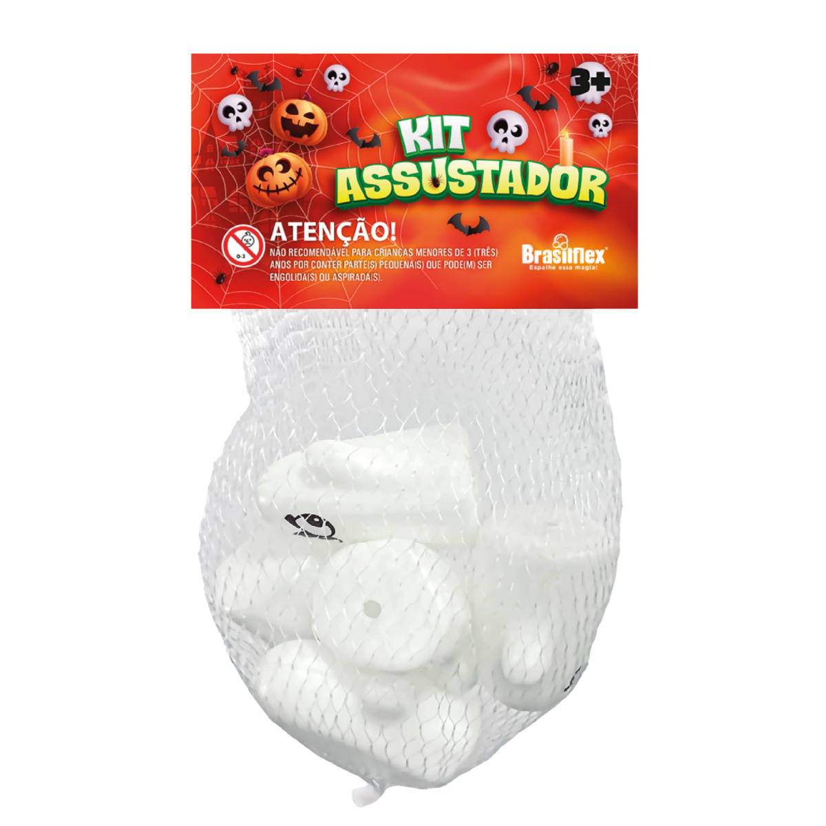 Kit Assustador Fantasminha Neon - 06un