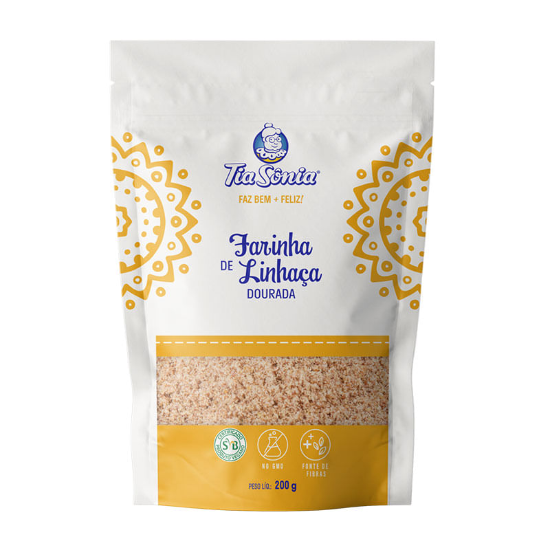 Farinha de Linhaça Tia Sônia 200g Dourado