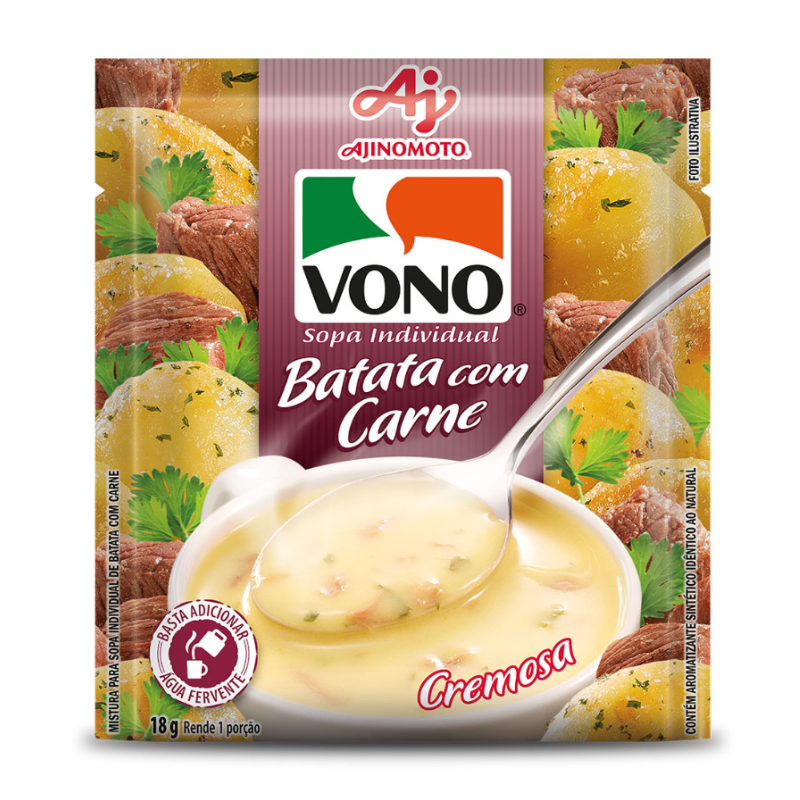 Sopa Vono Chef Batata com Carne 18g sachê