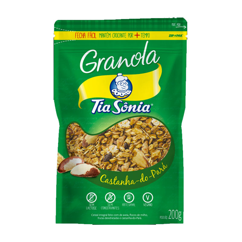 Granola Tia Sônia Castanha do Pará 200g