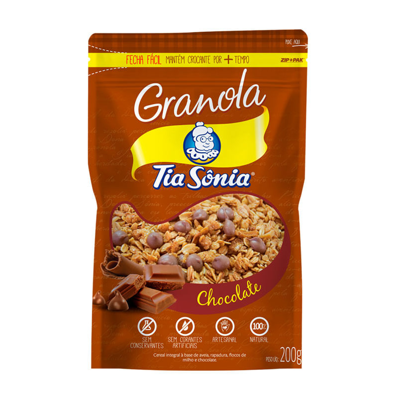 Granola Tia Sônia 200g Chocolate