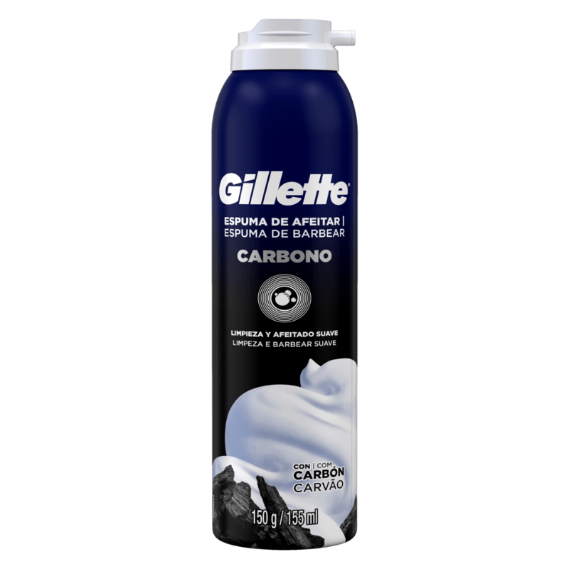 Espuma de Barbear Carbono 150g Gillette