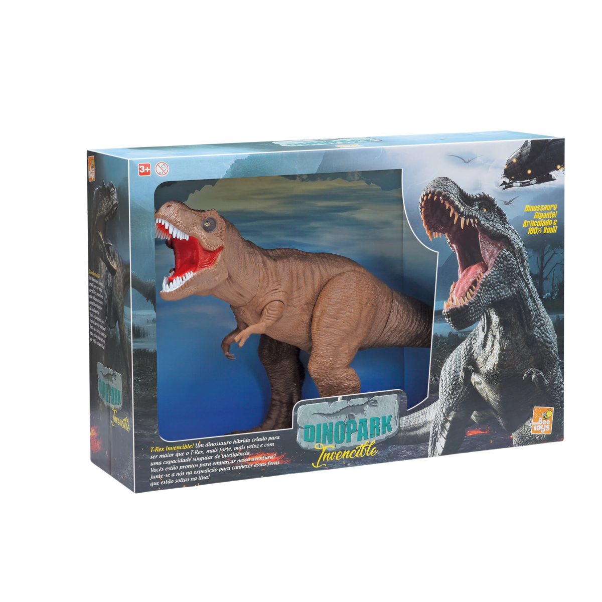 Brinquedo Dinopark Invencible Rex - Bee Toys 