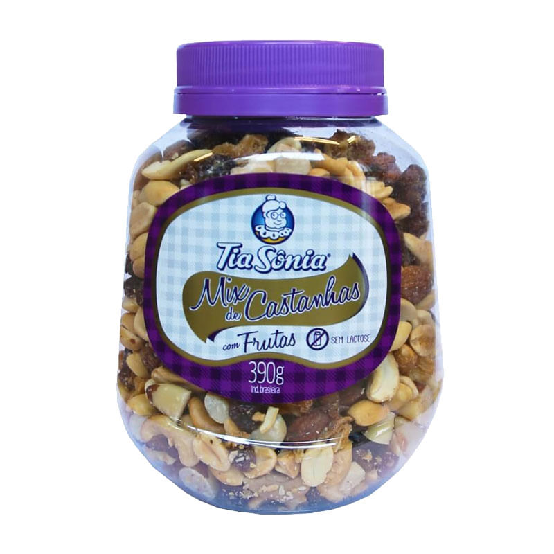Mix Castanha Tia Sônia 390g Pote