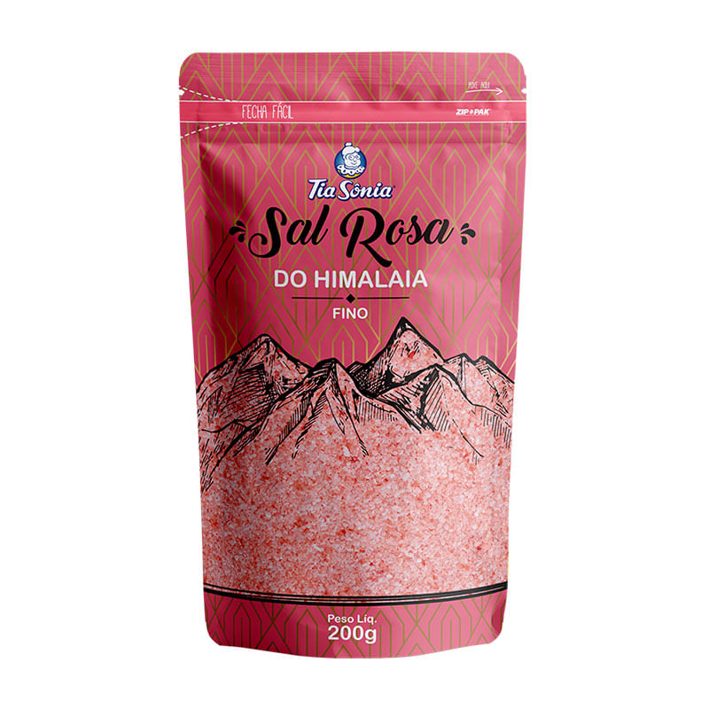 Sal do Himalaia Tia Sônia 200g Rosa