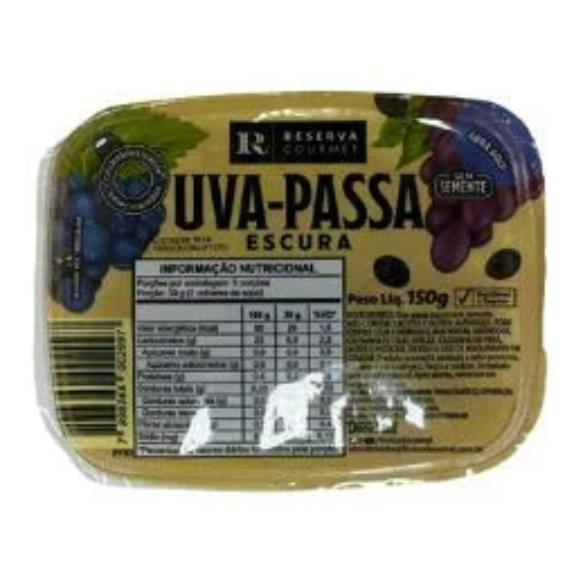 Uva Passa Preta sem Semente R.Gourmet (150g)