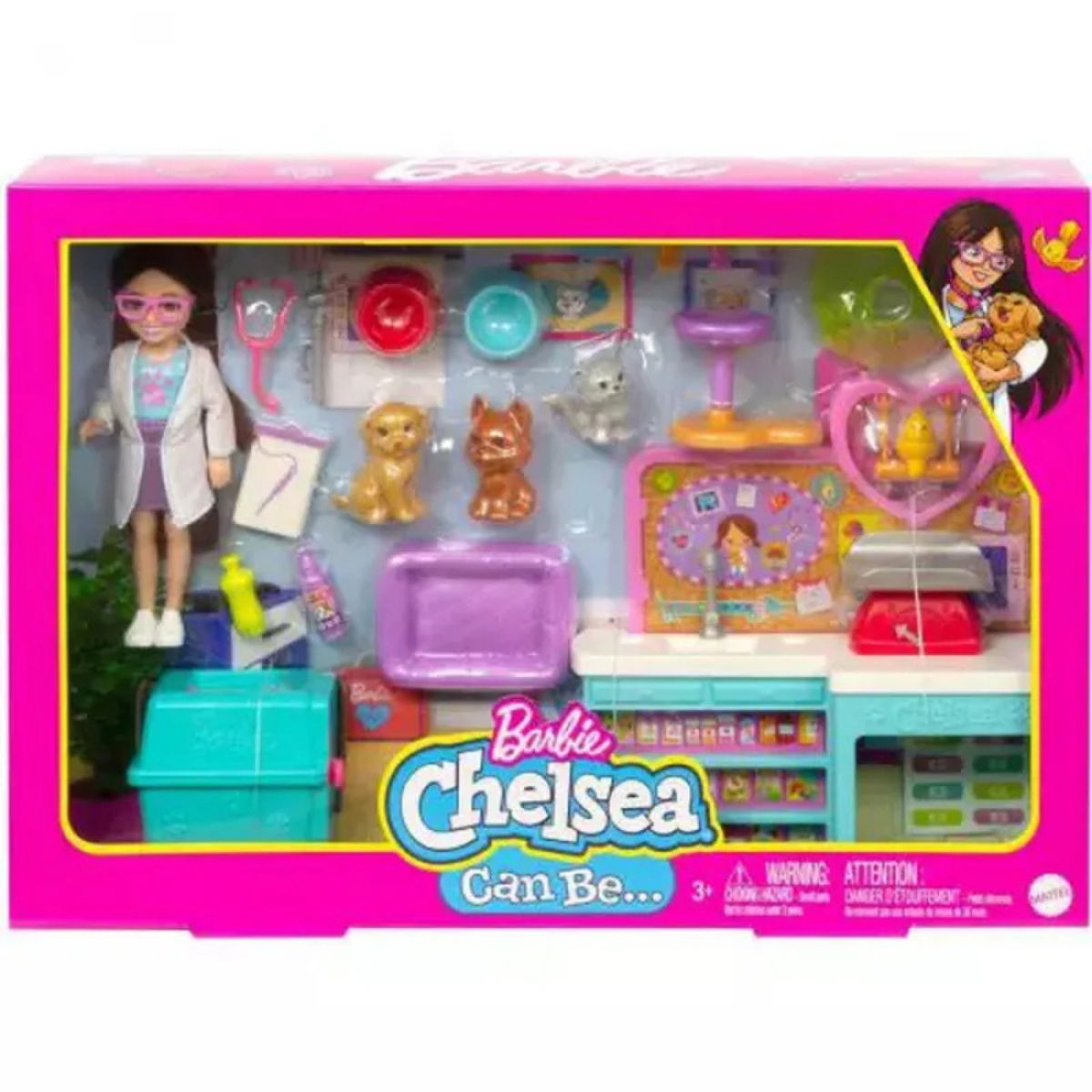 Barbie Chelsea Playset Clinica Veterinária - Mattel