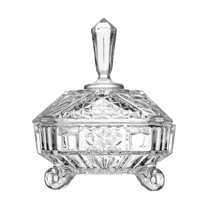 Potiche com Pé Cristal Paladium 16x20