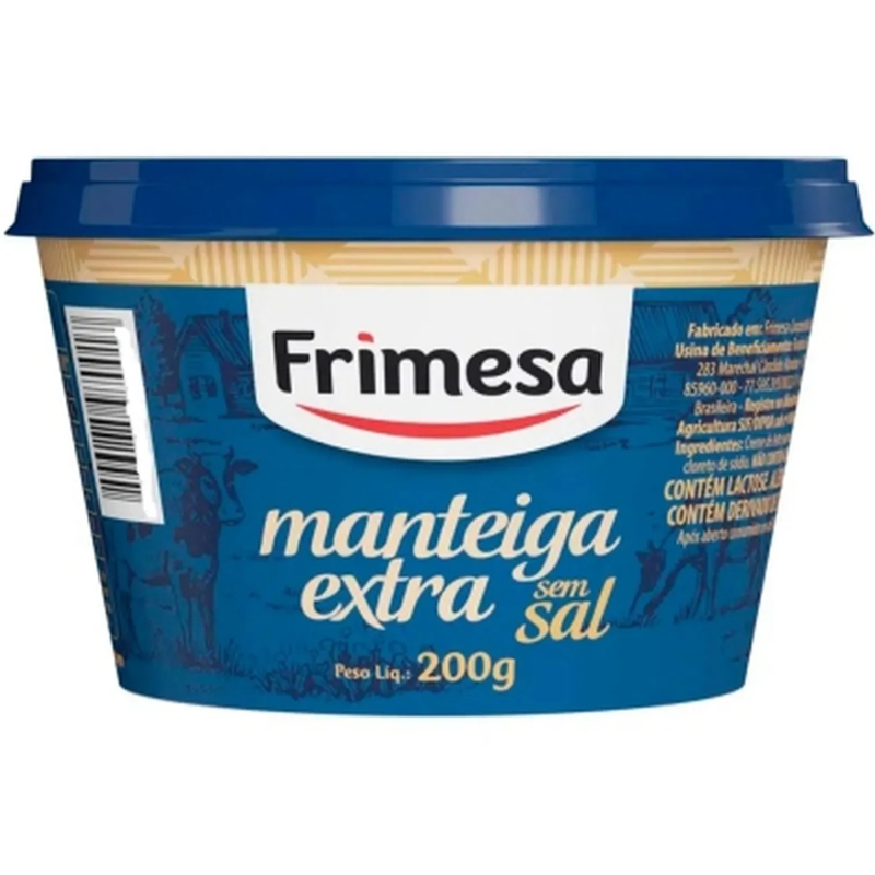 Manteiga Frimesa sem Sal 200g