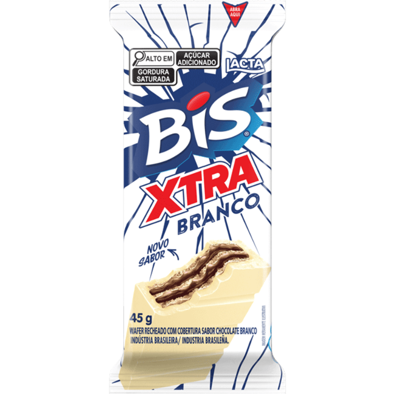 BIS 45G CHOC XTRA BRANCO LACTA