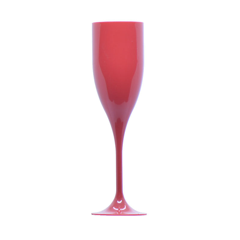 Taça Champagne G7 180ml Vermelho Fechado