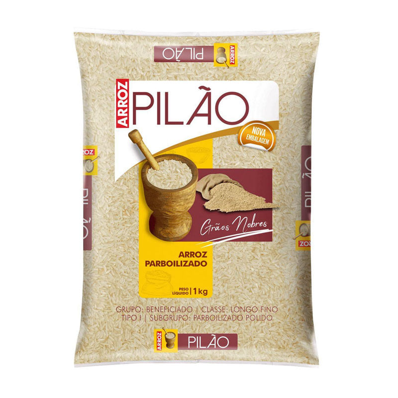 Arroz Pilão Parboilizado TP1 1kg