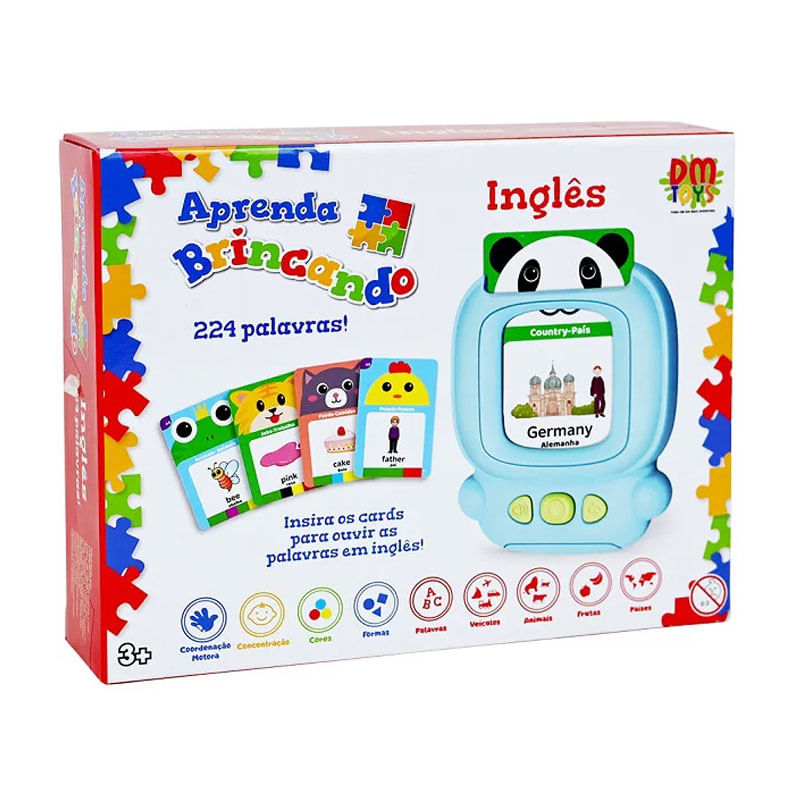 Aprenda Brincando Palavras Inglês Azul