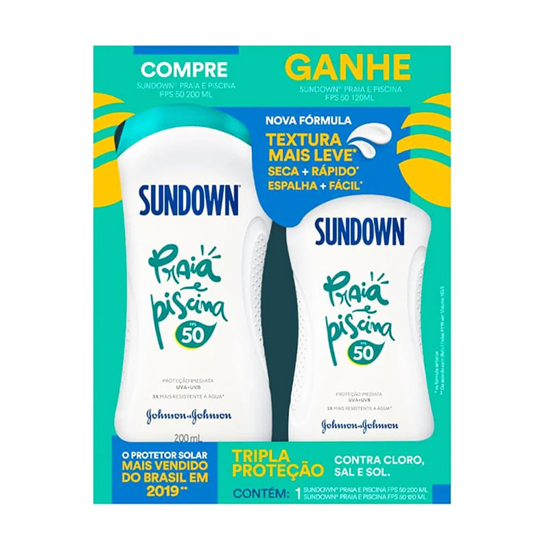 Kit Protetor Sundown Praia & Piscina FPS50
