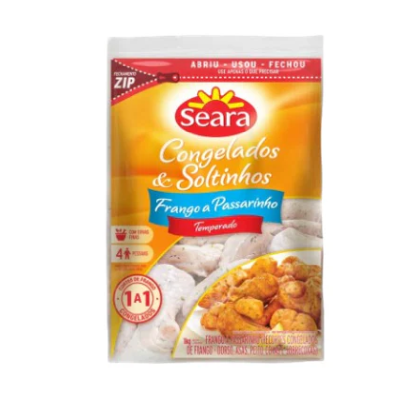 Frango a Passarinho Temperado Seara 1kg