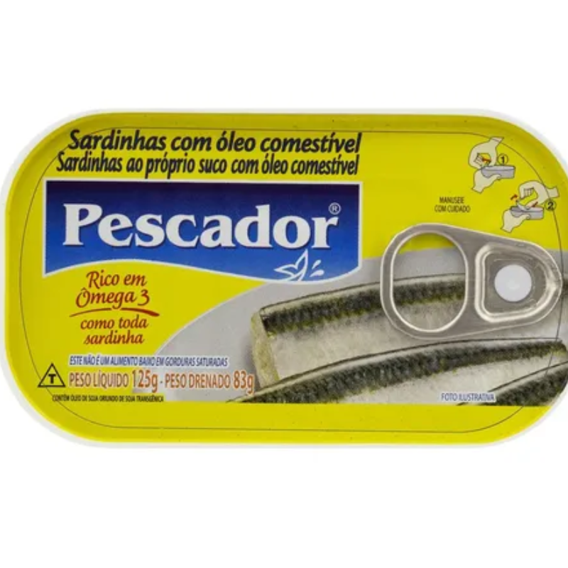 SARDINHA PESCADOR OLEO COMEST 125G