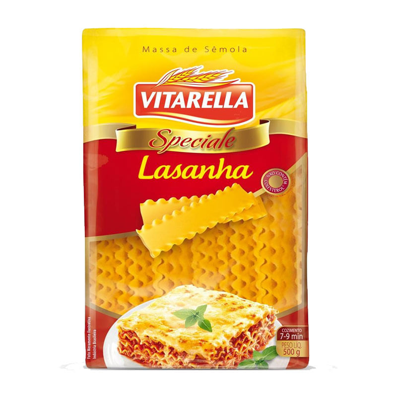 Macarrão Lasanha Vitarella  Sêmola 500g