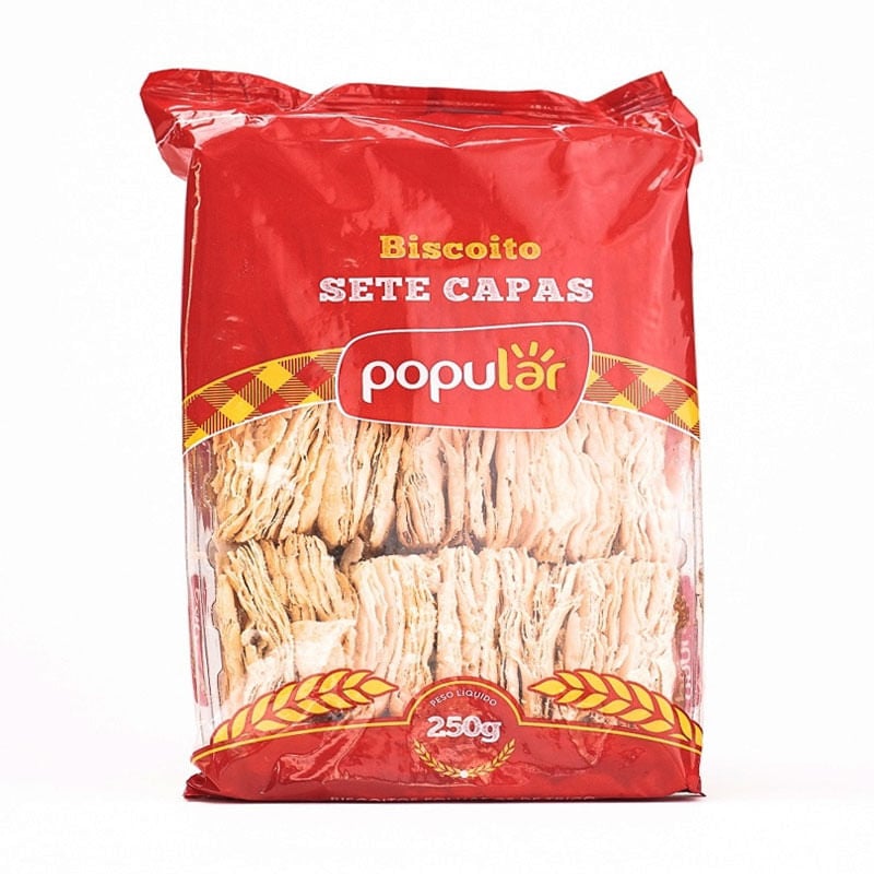Biscoito Sete Capas Popular 250g