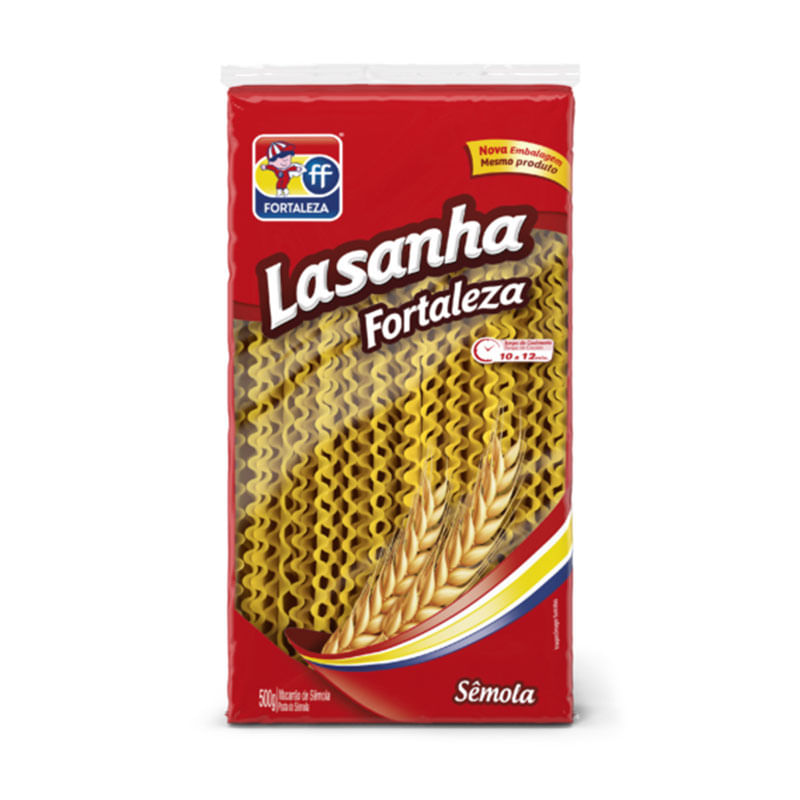 Macarrão Para Lasanha Fortaleza 500g Semôla