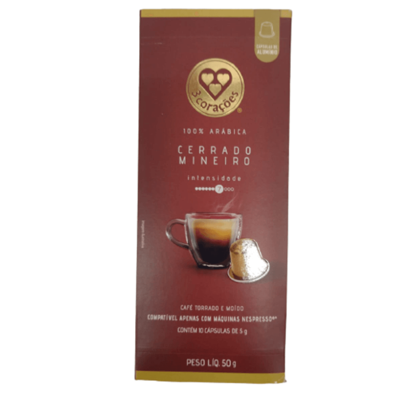 CAPSULA CAFE TRES CERRADO MINEIRO 10X5G