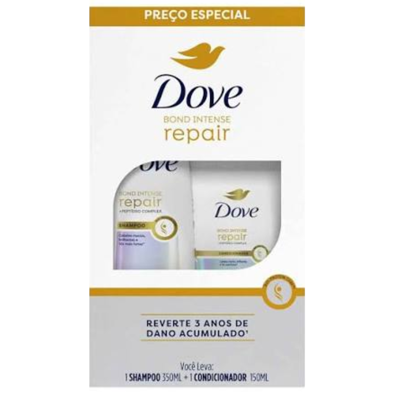 Kit Dove Bond Intense Repair Shamp. 350ml + Cond. 175ml