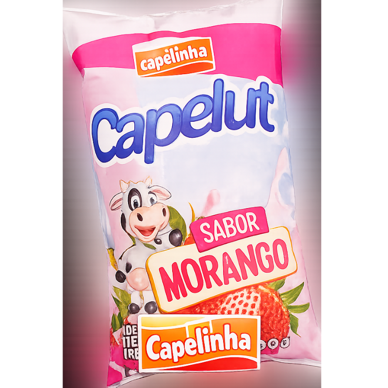 Bebida Láctea Fermentada Capelut Sabor Morango 900g