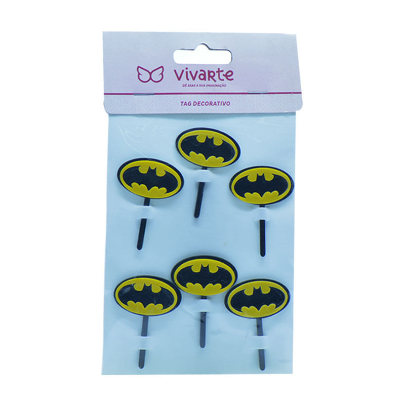 Topper para Docinho Vivarte 10cm Herói Morcego