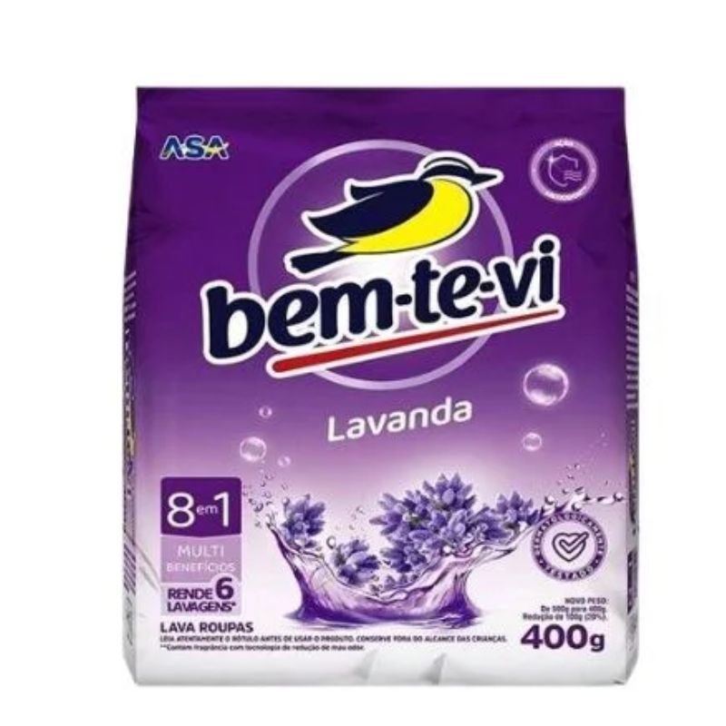 Sabão em Pó Bem-te-vi Lavanda 400g