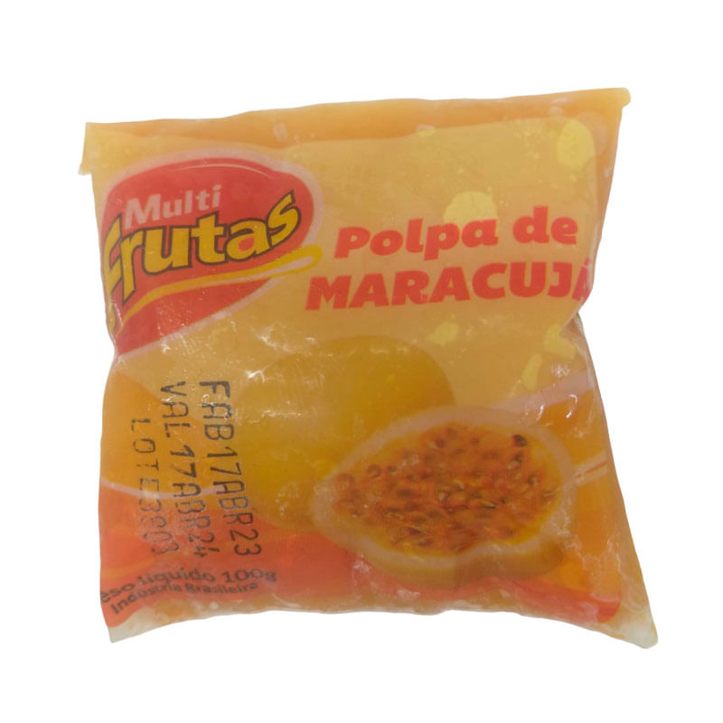 Polpa de Frutas Multifrutas 100g Maracujá