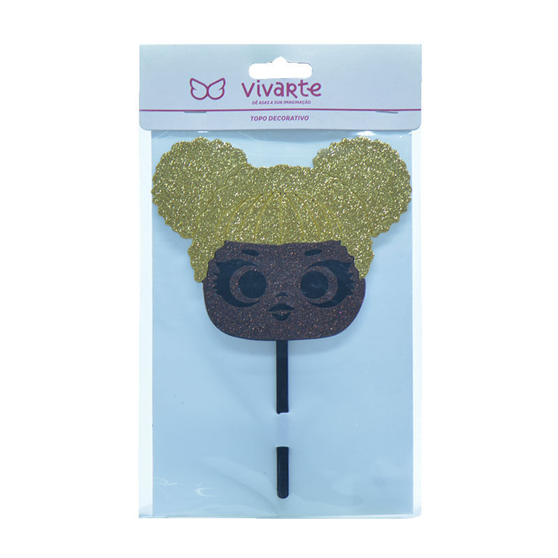 Topo para Bolo Vivarte 15cm Doll Be