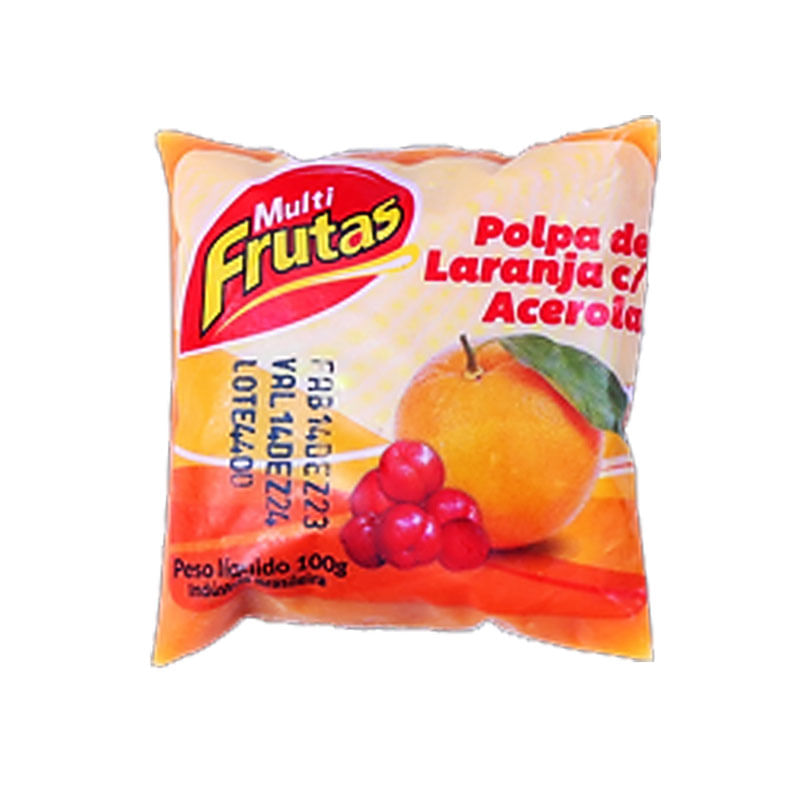 Polpa de Frutas Multifrutas Laranja com Acerola 100g