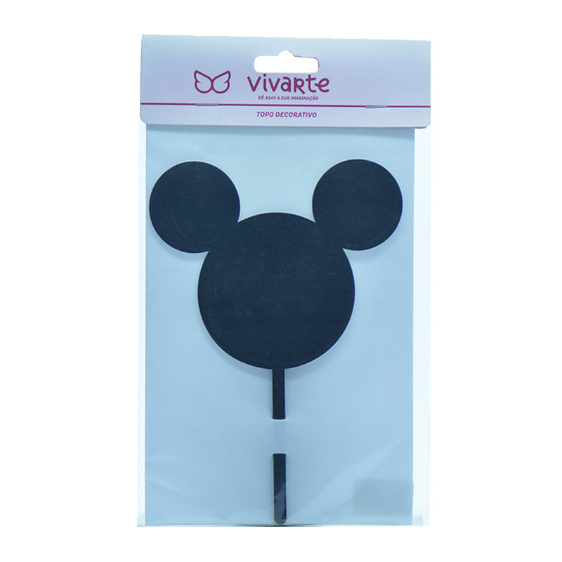 Topo para Bolo Vivarte 22cm Ratinho Cabeça
