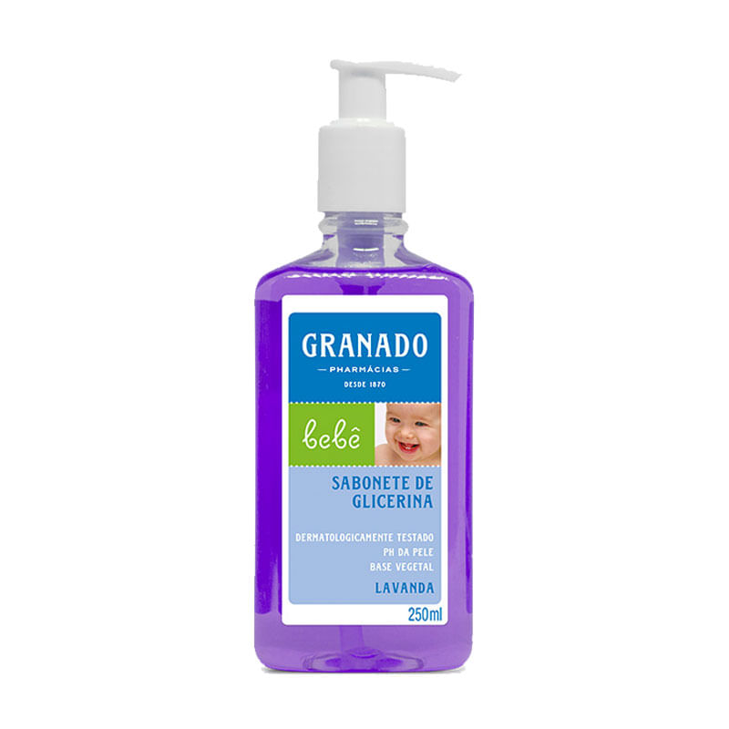 Sabonete Liquido Glicerinado Granado Bebê Lavanda 250ml