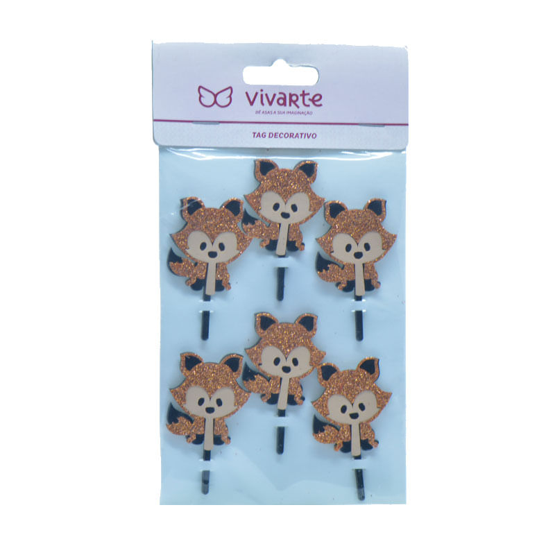 Aplique Vivarte 5cm Raposa Pequena